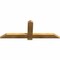 Ekena Millwork Eugene Rough Sawn Timber Gable Bracket, Western Red Cedar, 48"W x 18"H x 2"D x 4"F, 9/12 Pitch GBW048X18X0204EUG00RWR - alternate 4